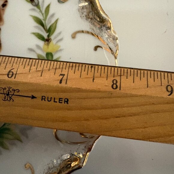 Wheelock Porcelain Plate Jesus Floral Gold Trim Wall Decor Vintage Religious - Picture 7 of 8